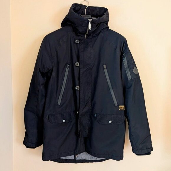 BURTON 2013 DRYRIDE Snowboard SUKABUMI Parka Black Zip/Button Mens Size M, Wmn L - Picture 1 of 7